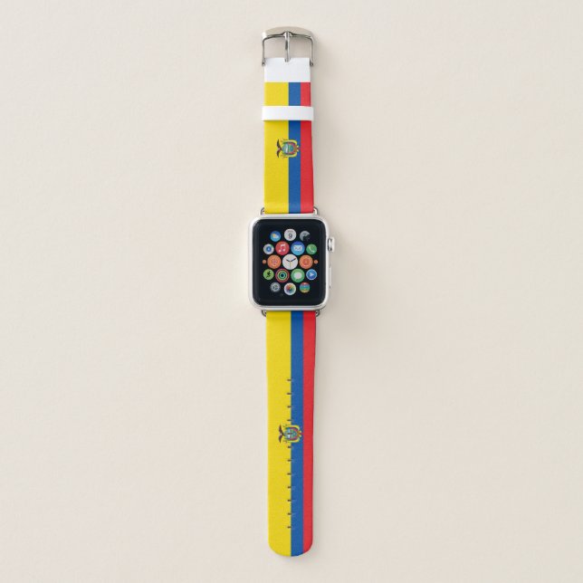 Ecuador Flag Apple Watch Band (Front)