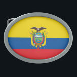 Ecuador Flag Belt Buckle<br><div class="desc">Patriotic flag of Ecuador.</div>