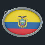 Ecuador Flag Belt Buckle<br><div class="desc">Patriotic flag of Ecuador.</div>