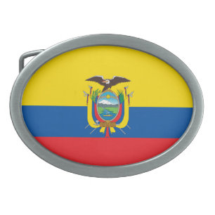 Ecuador Flag Belt Buckle