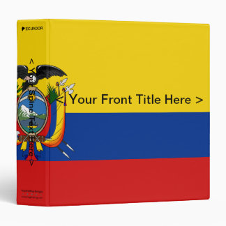 Ecuador Flag Binder