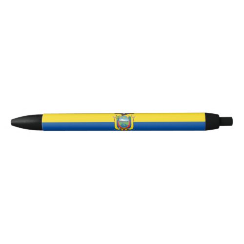Ecuador Flag Black Ink Pen