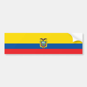 Ecuador Flag Bumper Sticker