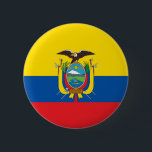 Ecuador Flag Button<br><div class="desc">Button with the Flag of Ecuador. Prendedor con la bandera de Ecuador.</div>