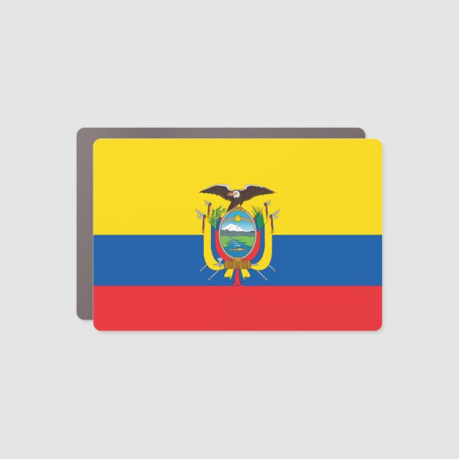 Ecuador Flag Car Magnet (Front)