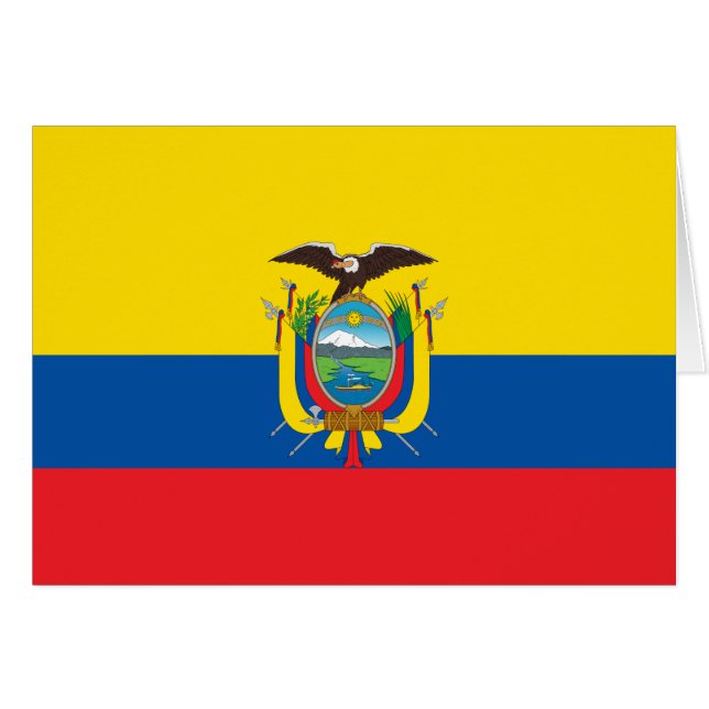 Ecuador Flag Cards (Front Horizontal)