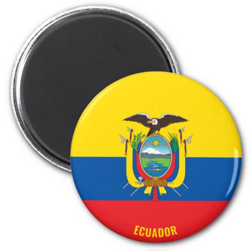 Ecuador Flag Charming Patriotic Magnet