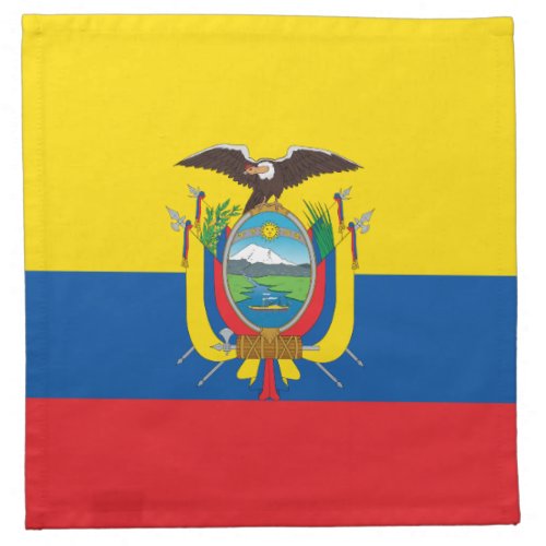 Ecuador Flag Cloth Napkin
