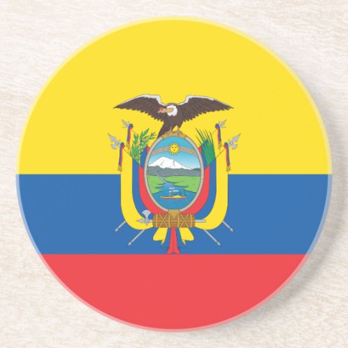 Ecuador Flag Coaster