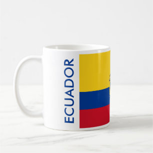 ECUADOR FLAG COFFEE MUG