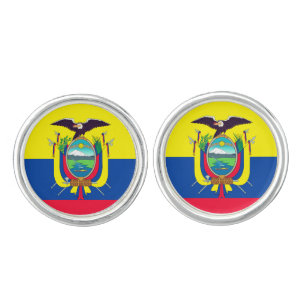 Ecuador Flag Cufflinks