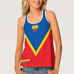 Ecuador Flag Delightful Patriotic Tank Top