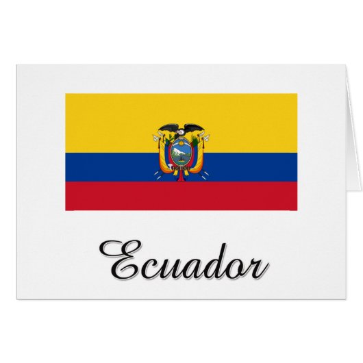 Ecuador Flag Design (Front Horizontal)