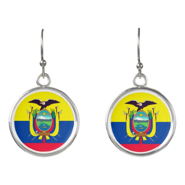 Ecuador Flag Earrings (Front)