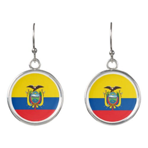 Ecuador Flag Earrings