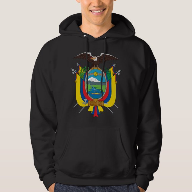 Ecuador Flag EC Hoodie (Front)