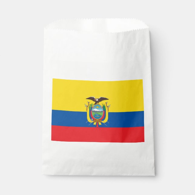 Ecuador Flag Favor Bag (Front)