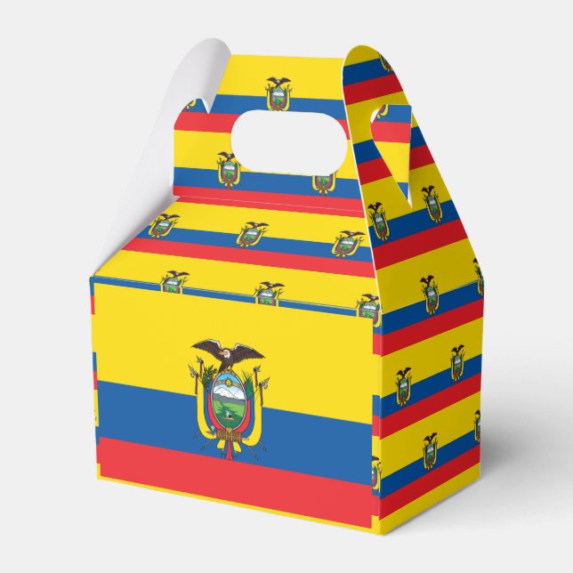 Ecuador Flag Favor Boxes (Back Side)