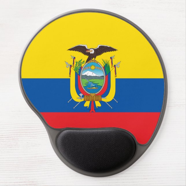 Ecuador Flag Gel Mouse Pad (Front)