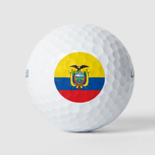 Ecuador Flag Golf Balls
