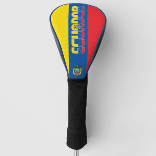 Ecuador Flag Gorgeous Patriotic Golf Head Cover