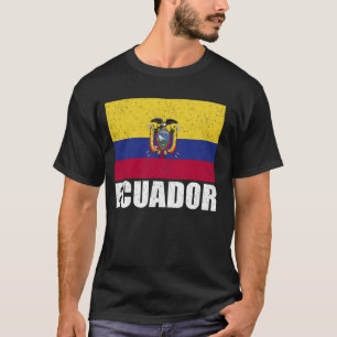 Ecuador Flag Grunge Vintage Souvenir Ecuador T-Shirt