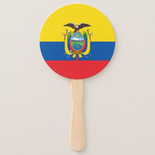 Ecuador Flag Hand Fan