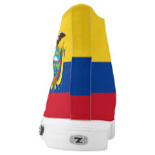 Ecuador Flag High-Top Sneakers (Left Shoe Back)