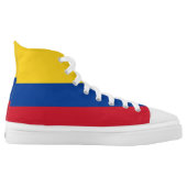 Ecuador Flag High-Top Sneakers (Left Shoe Inside)