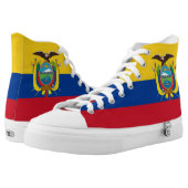 Ecuador Flag High-Top Sneakers (Pair)