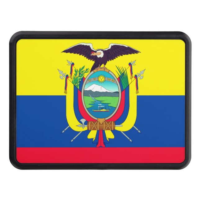 Ecuador Flag Hitch Cover (Front)