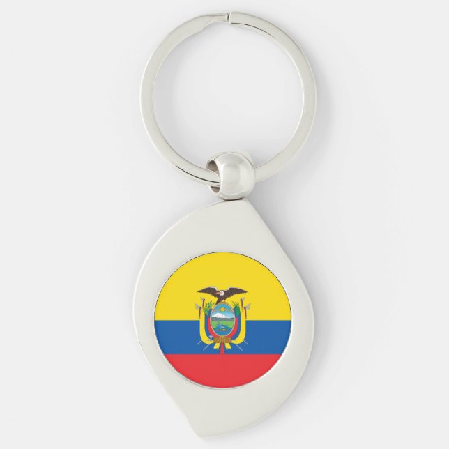 Ecuador Flag Keychain (Front)