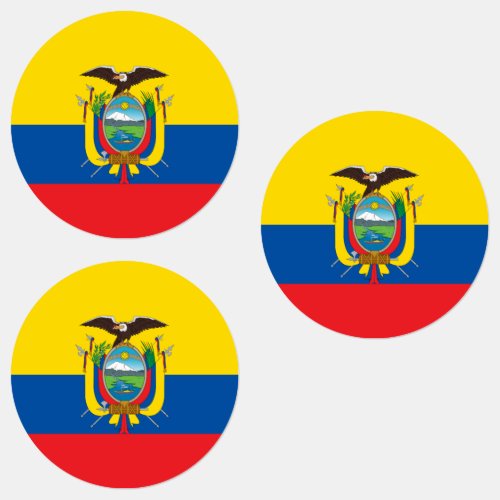 Ecuador Flag Labels