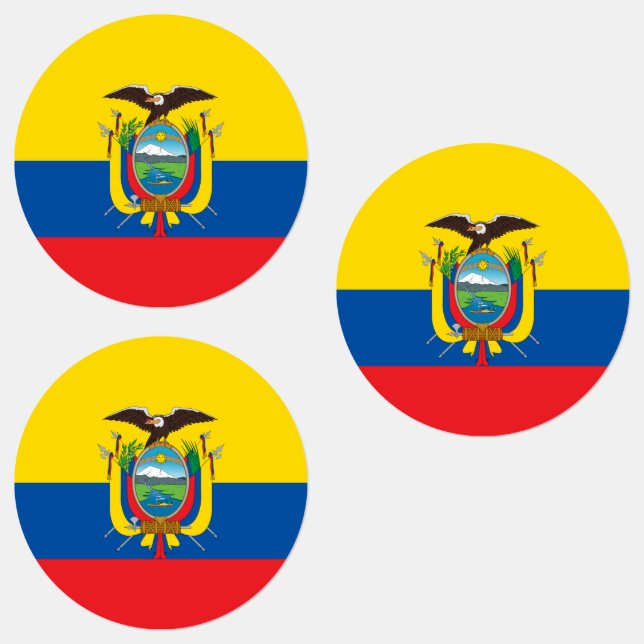 Ecuador Flag Labels (Group)