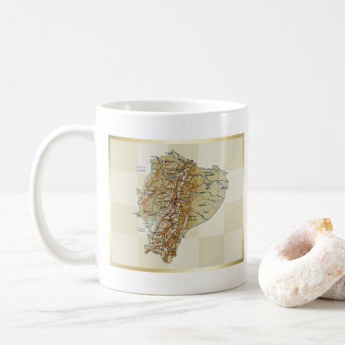 Ecuador Flag  Map Mug