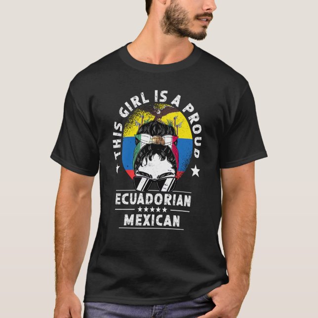 Ecuador Flag Mexico Grown Women Girl Citizen Pride T-Shirt (Front)