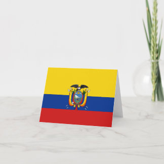 Ecuador Flag Notecard