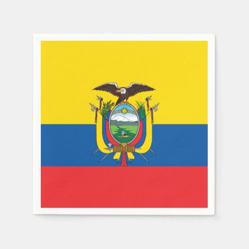 Ecuador Flag Paper Napkins