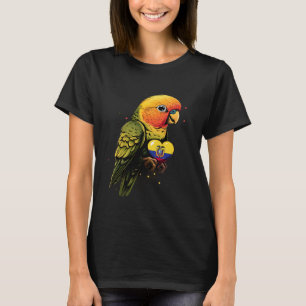 Ecuador Flag Parrot Ecuadorian Roots Heart Ecuador T-Shirt