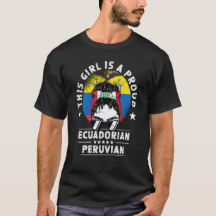Ecuador Flag Peru Grown Women Girl Citizen Pride T-Shirt