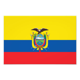 Ecuador Flag Photo Print
