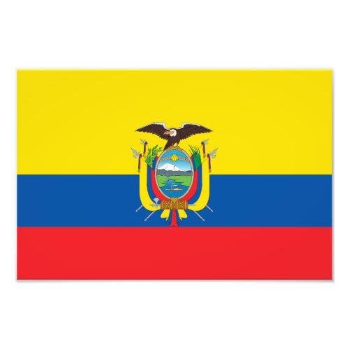 Ecuador Flag Photo Print