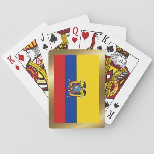 Ecuador Flag Playing Cards