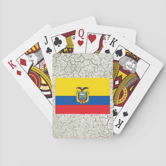 Ecuador Flag Poker Cards (Back)