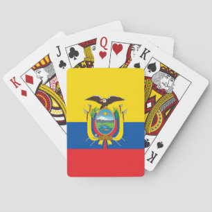 Ecuador Flag Poker Cards