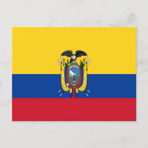 Ecuador Flag Postcard