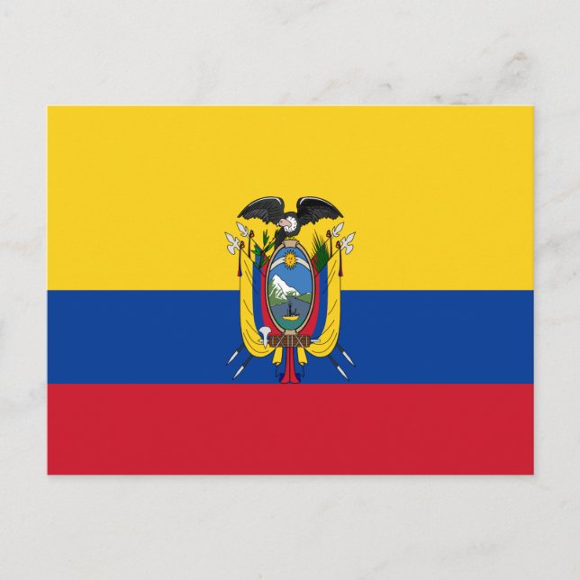 Ecuador Flag Postcard (Front)