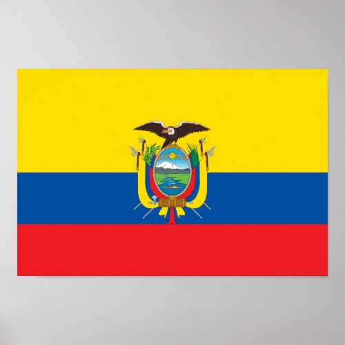 Ecuador Flag Poster