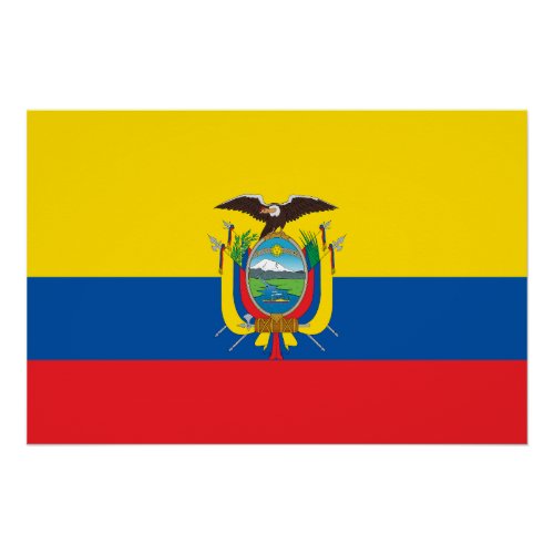 Ecuador Flag Poster