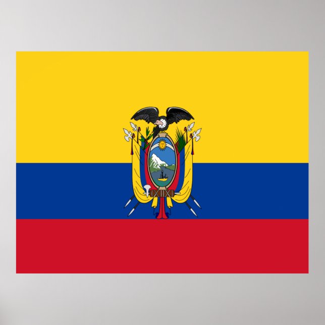 Ecuador Flag Poster (Front)